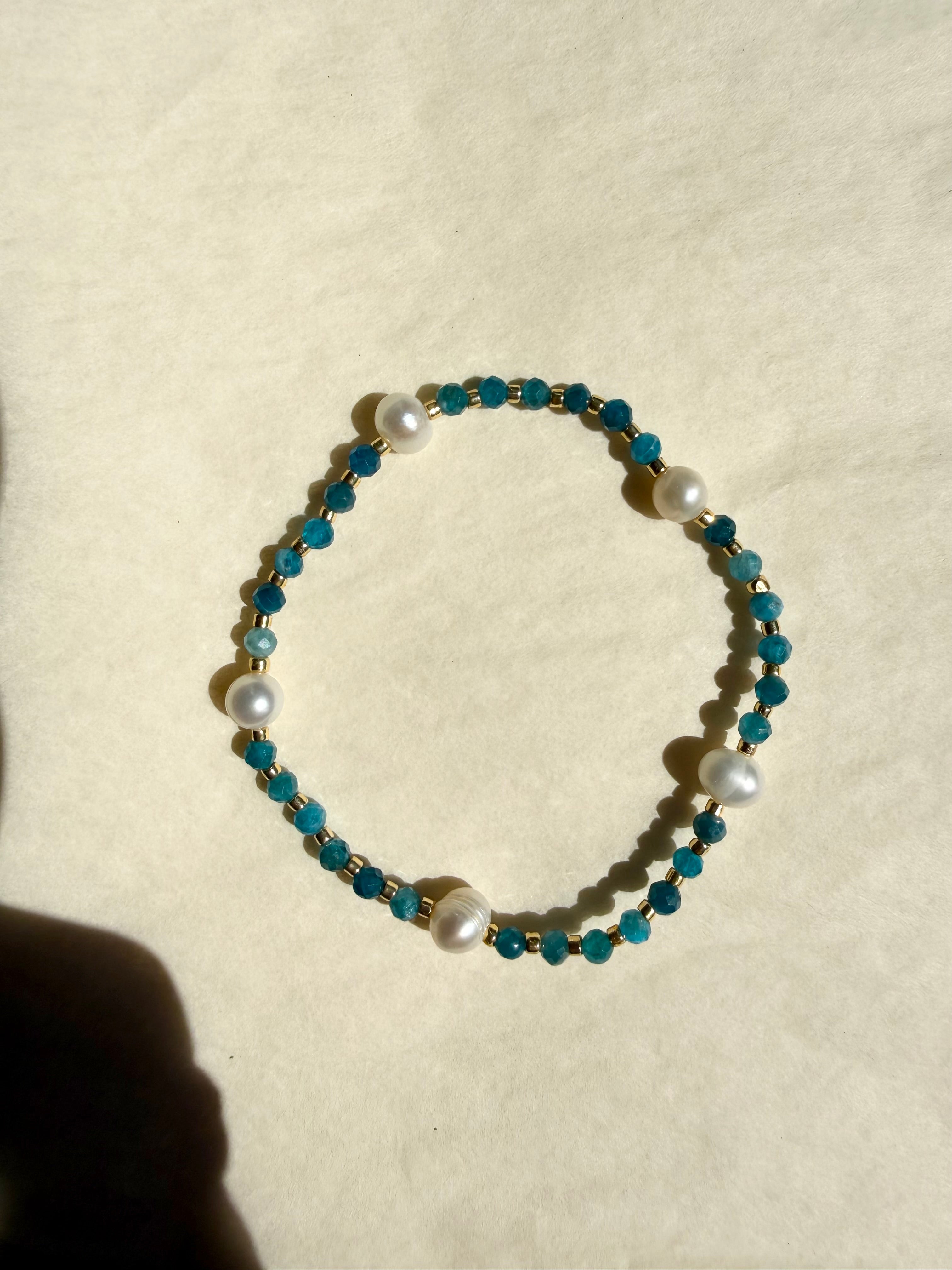 Galaxy Summer Edition Apatite and Pearls
