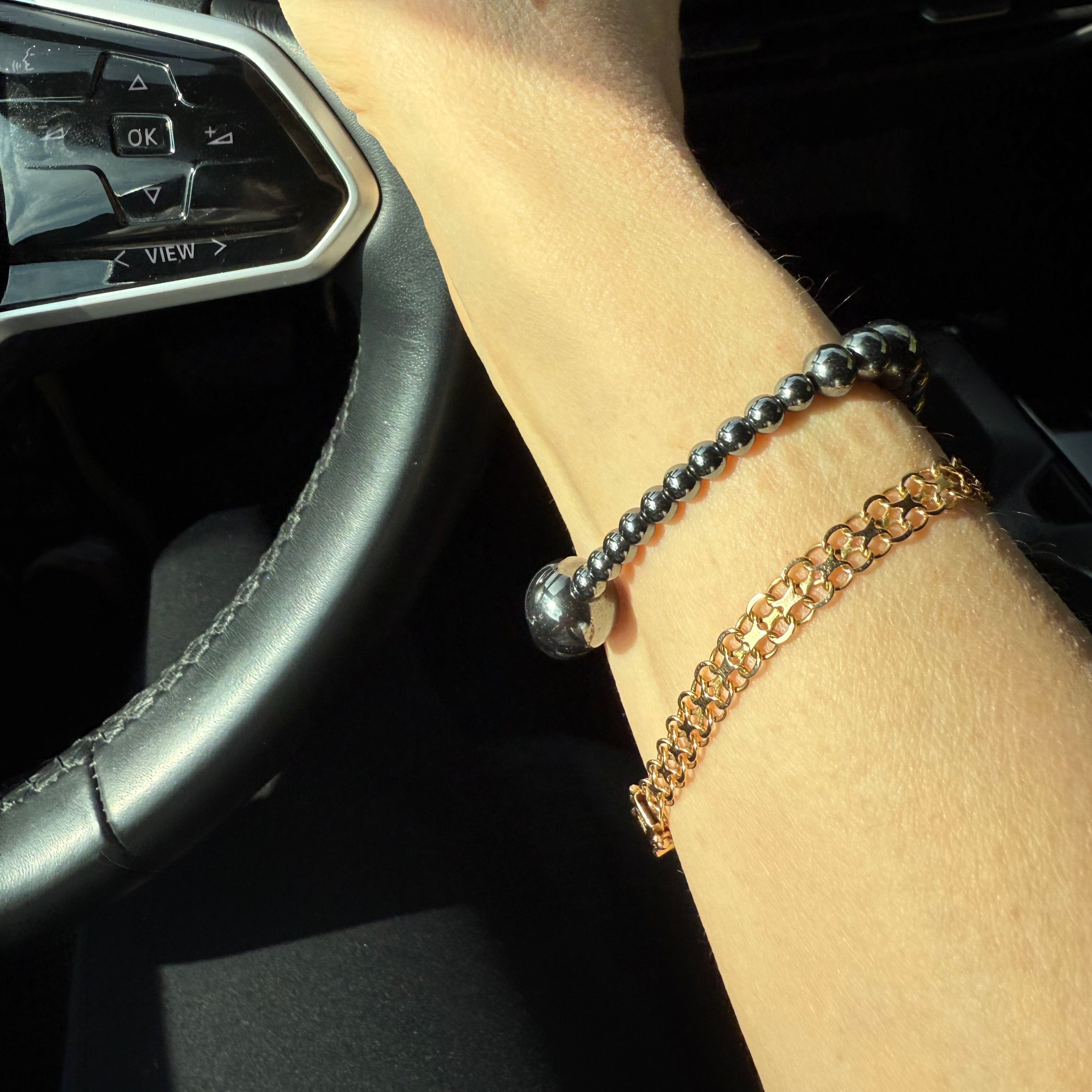 Eclipse Hematite Bracelet