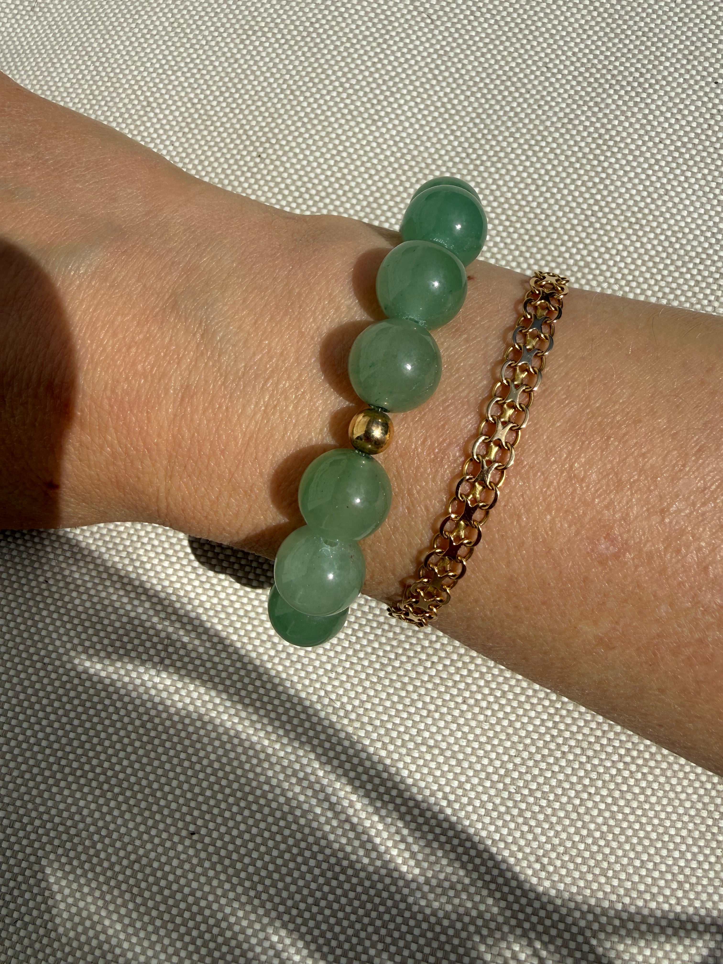 Green Aventurine Boss Bracelet