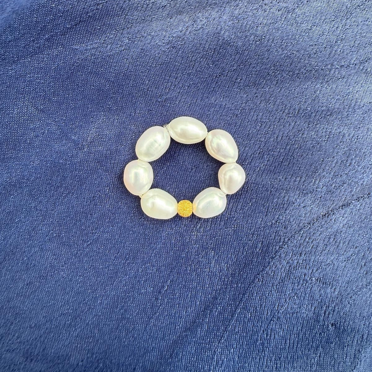 chunky pearl ring