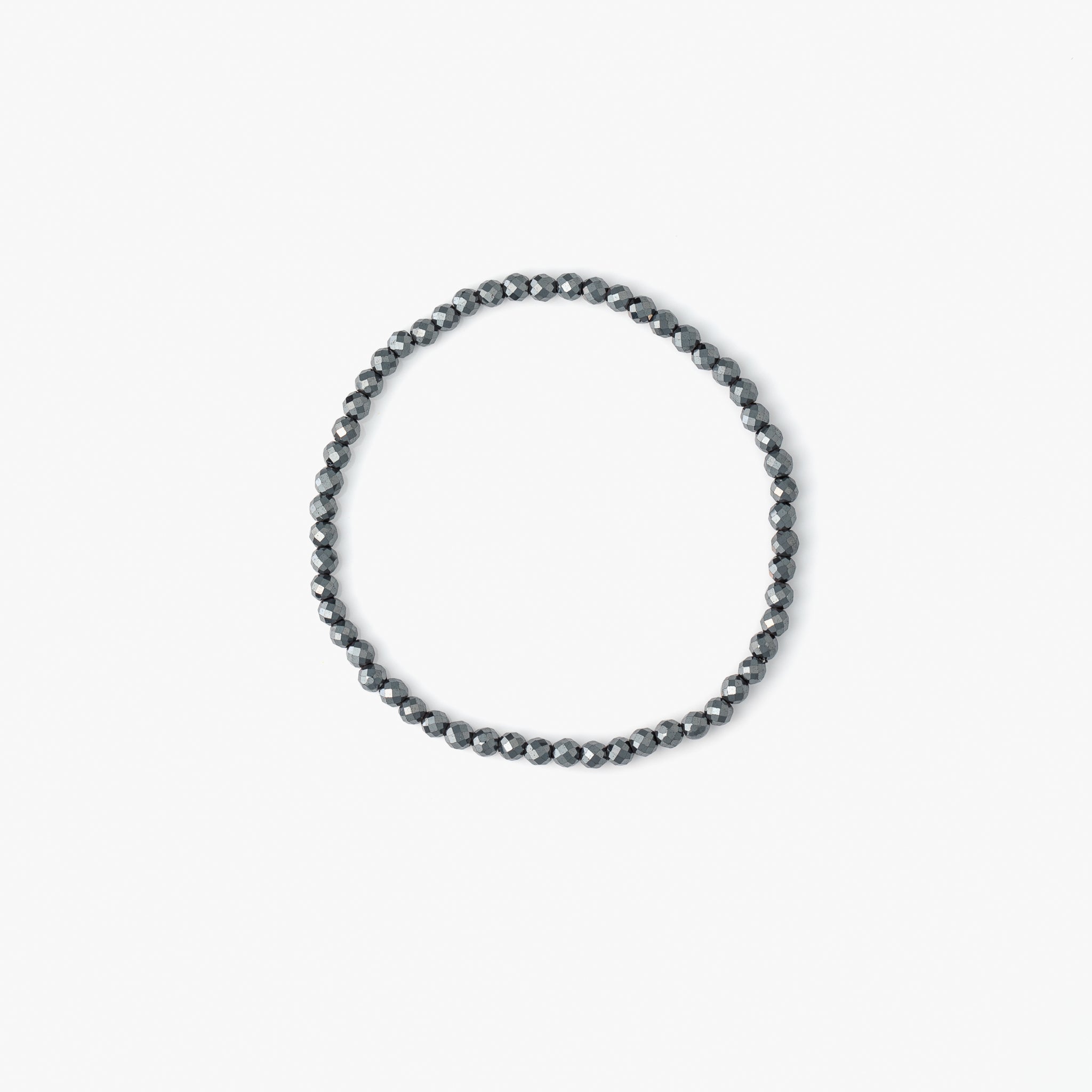 EARTHBOUND Hematite Faceted Bracelet 3mm
