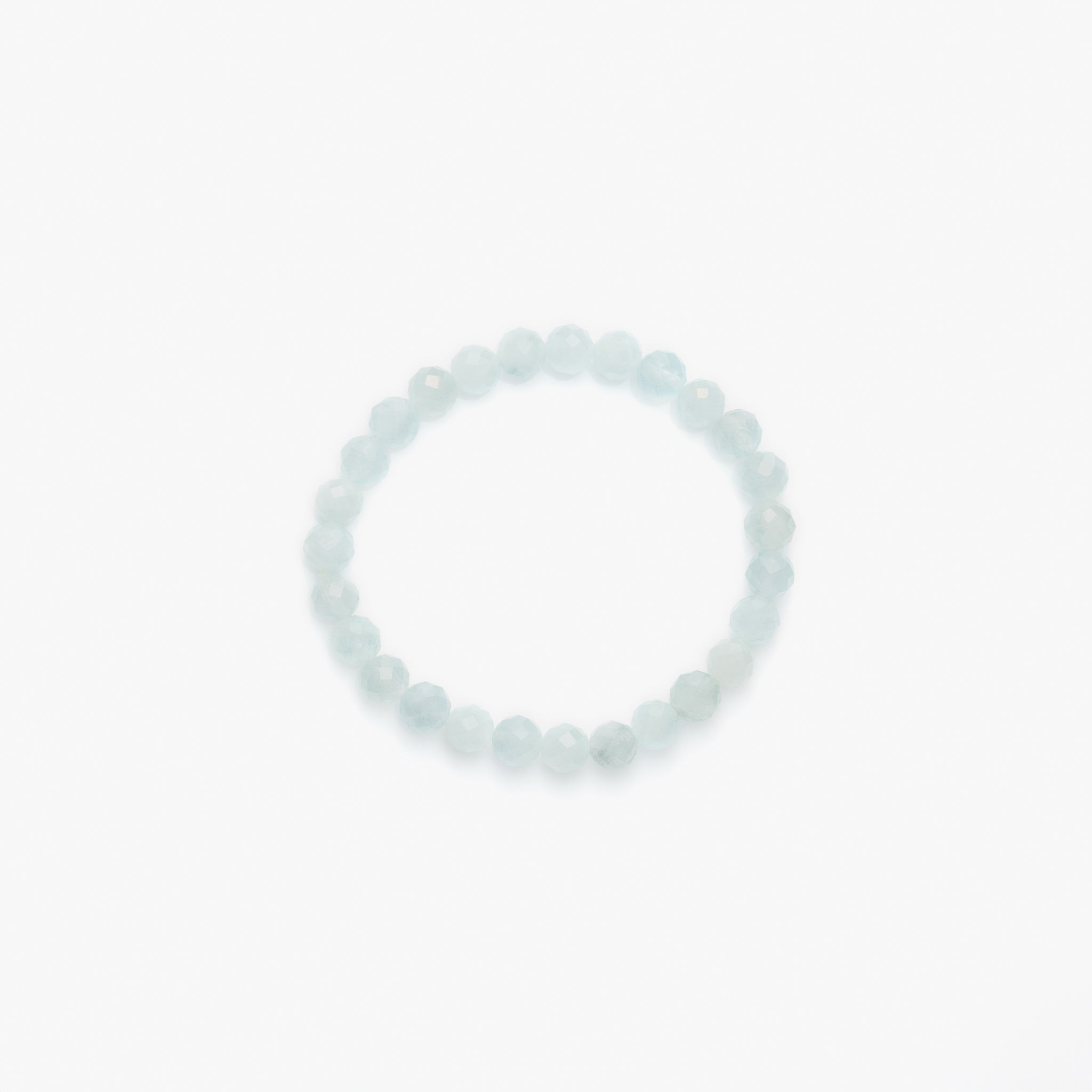 CHILL OUT. Faceted Bracelet Aquamarine 6mm