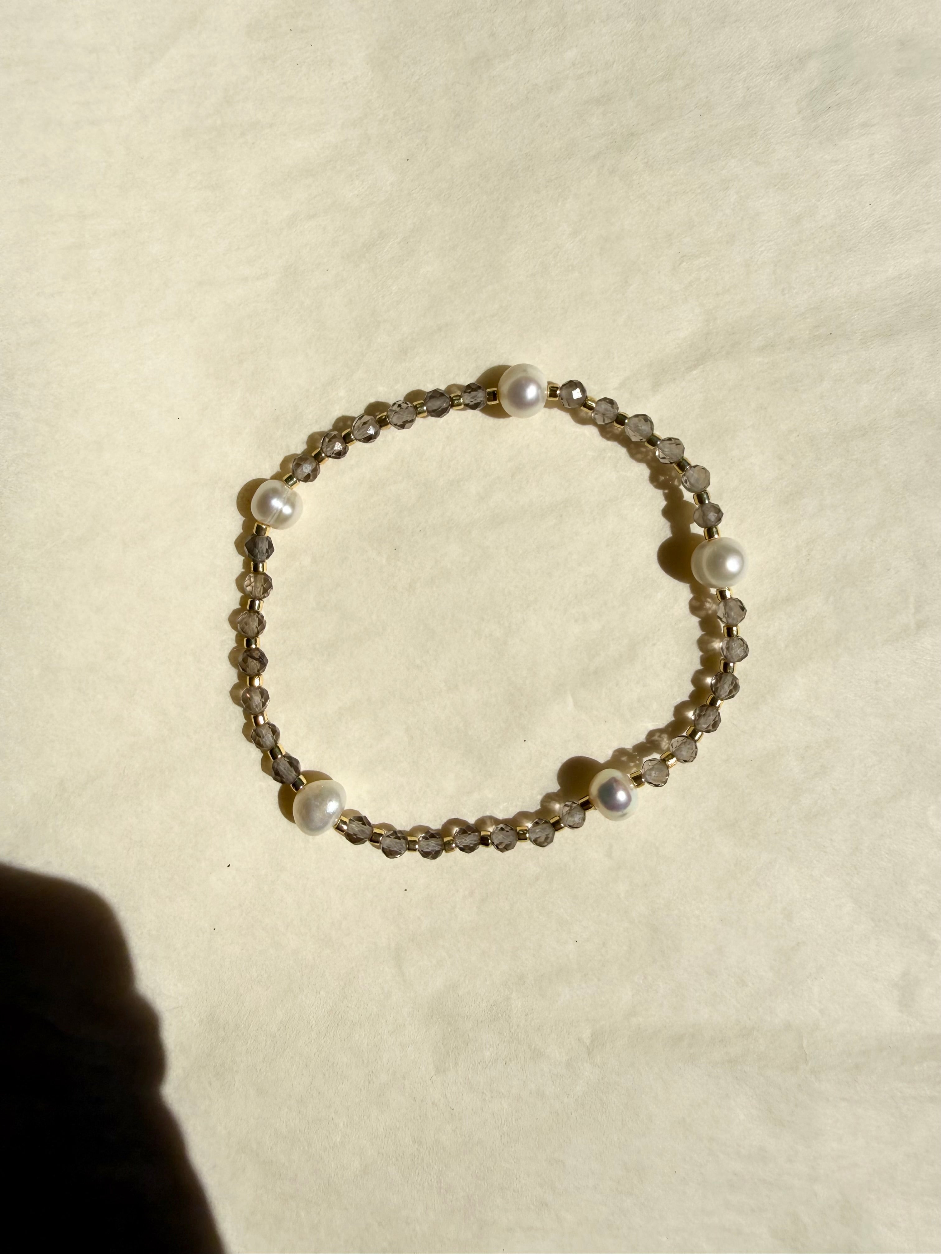 Galaxy Summer Edition Smoky Quartz and Pearl