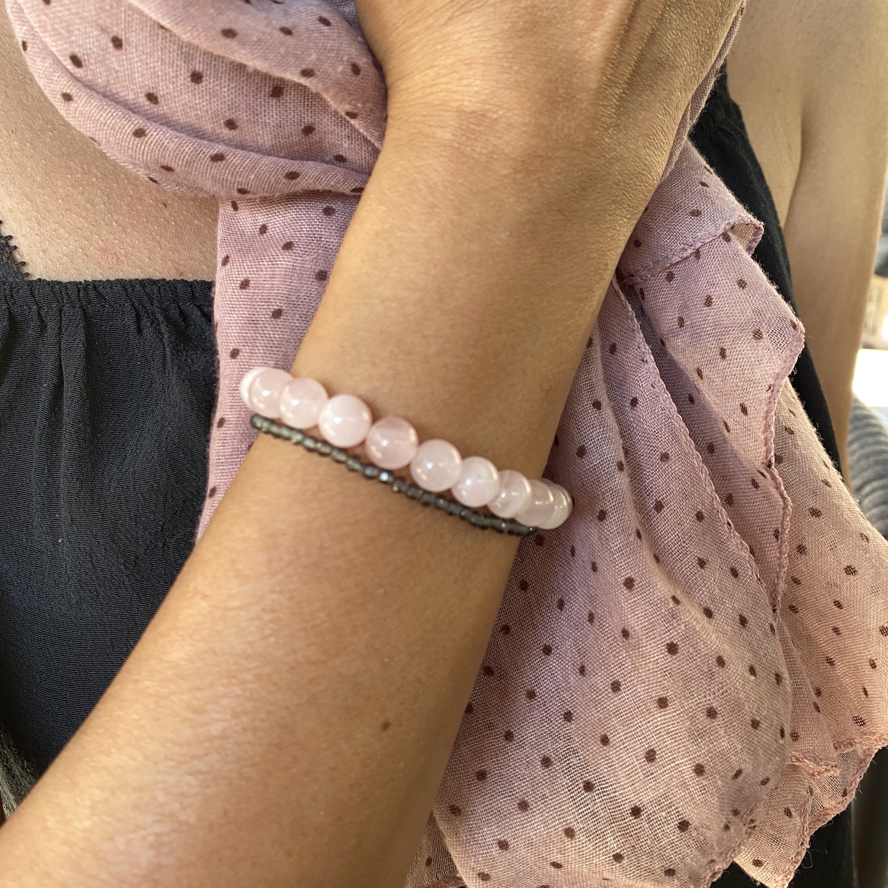 Faceted Grey Spinel Bracelet