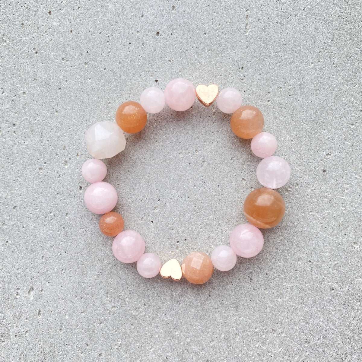 Unicorn Rose Quartz/Sunstone Bracelet