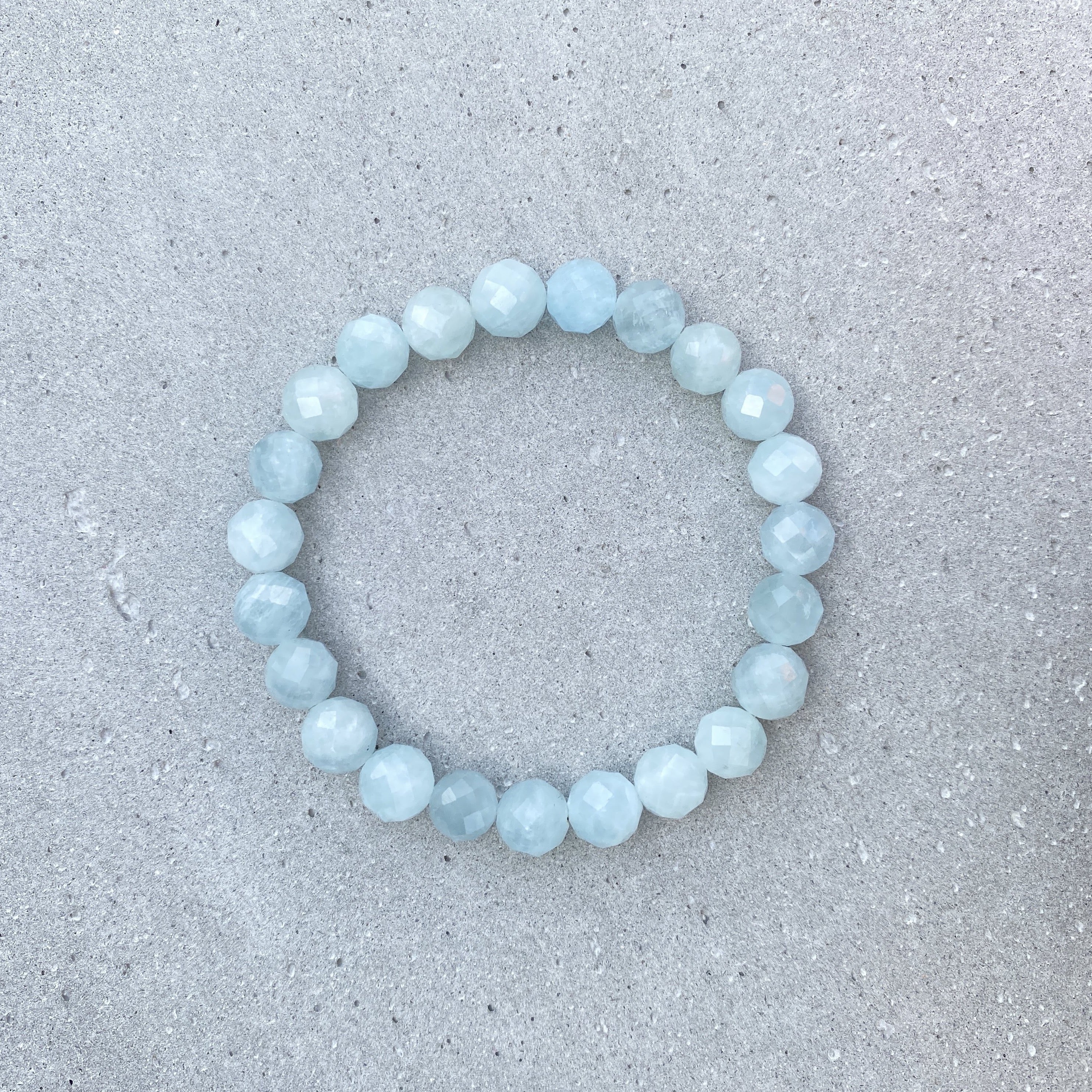 HARMONY Faceted Bracelet Aquamarine 8mm