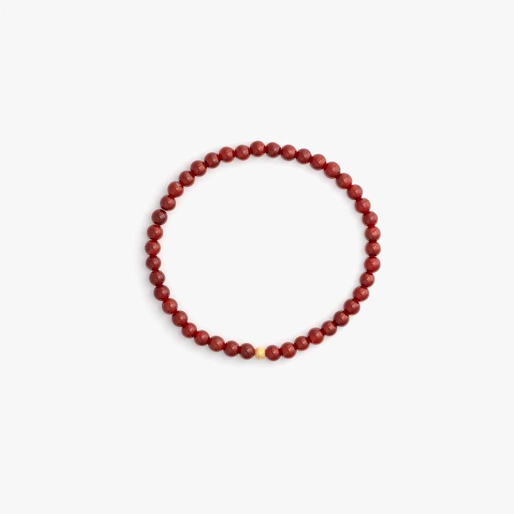 Carnelian Elemental Bracelet 4 mm