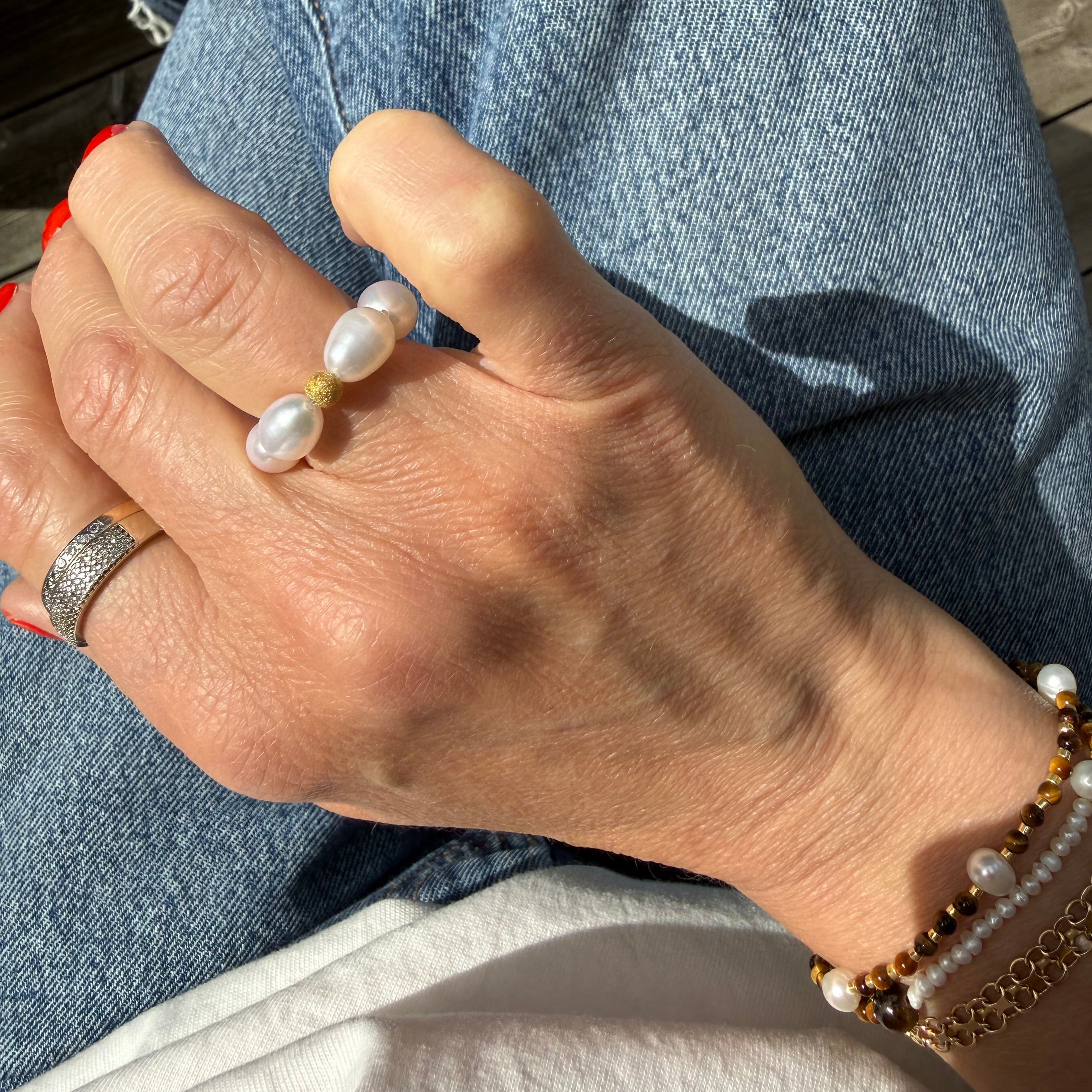 Chunky Pearl Ring