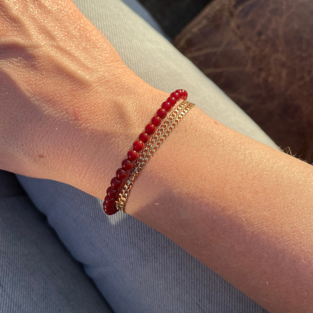 4 mm carnelian