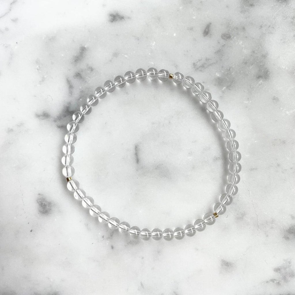 CLARITY Clear Quartz Bracelet 4 mm