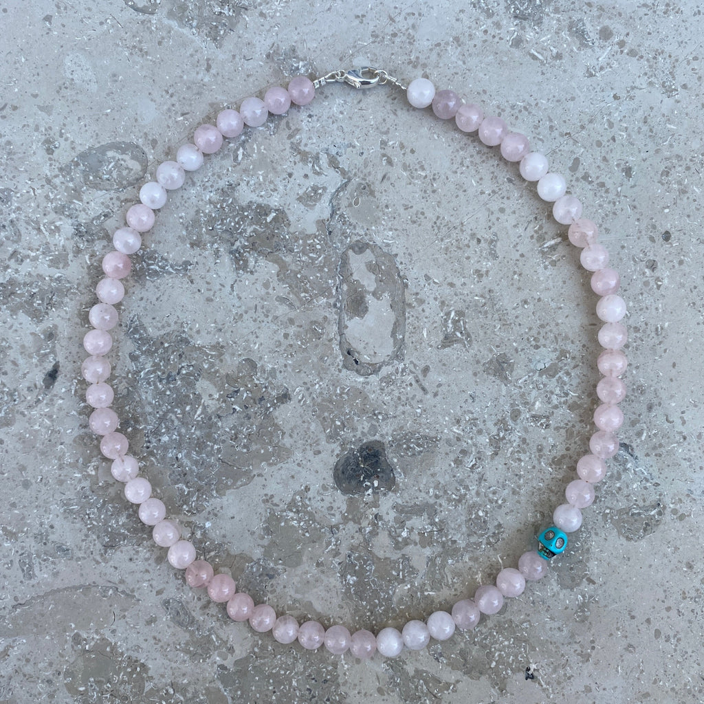 KIND BADASS - Rose Quartz/ Turquoise Necklace