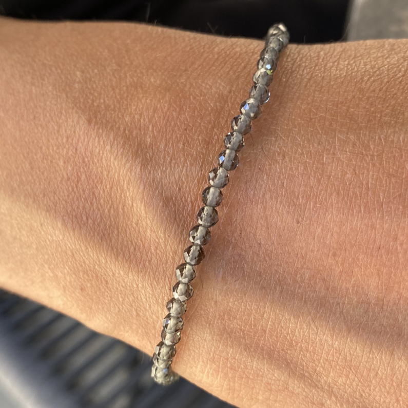Faceted Grey Spinel Bracelet